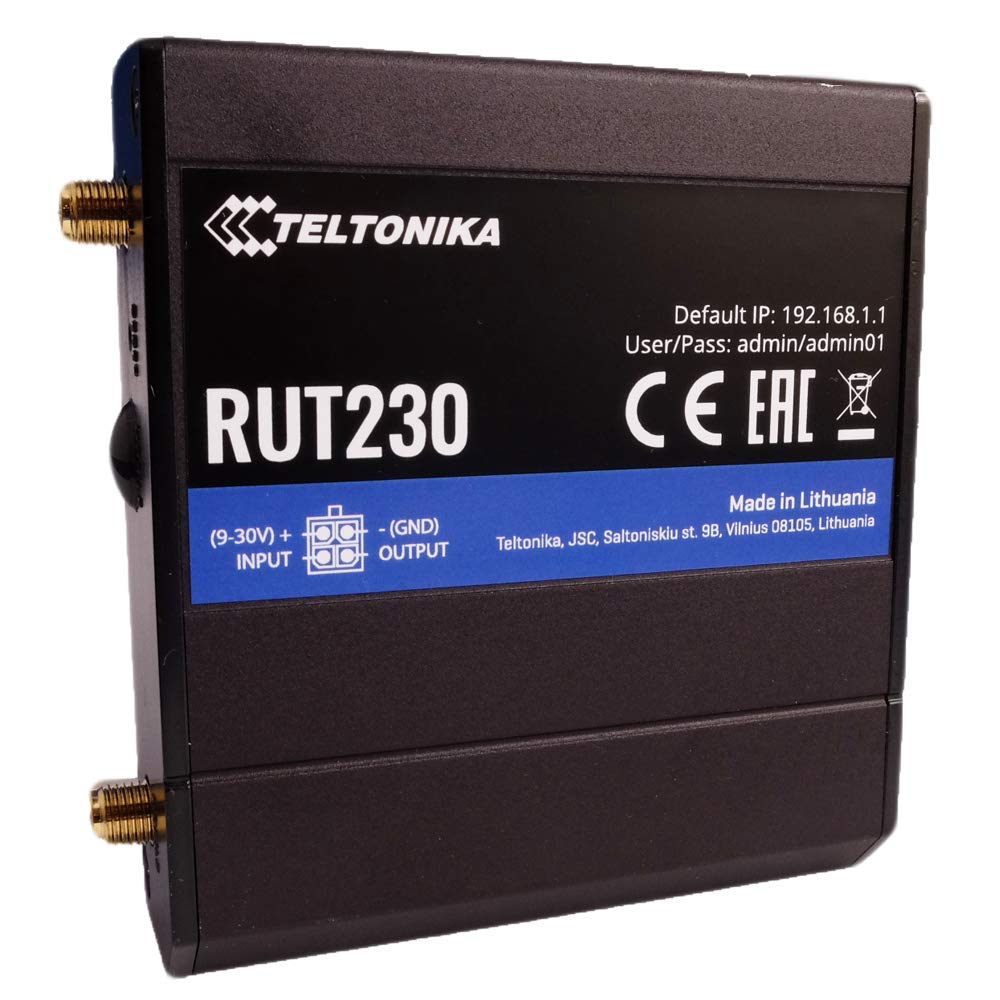 Router Teltonika RUT23000E000, 3G, 2G, IEEE 802.11b/g/n, WAN 10/100 Mbps, LAN 10/100 Mbps