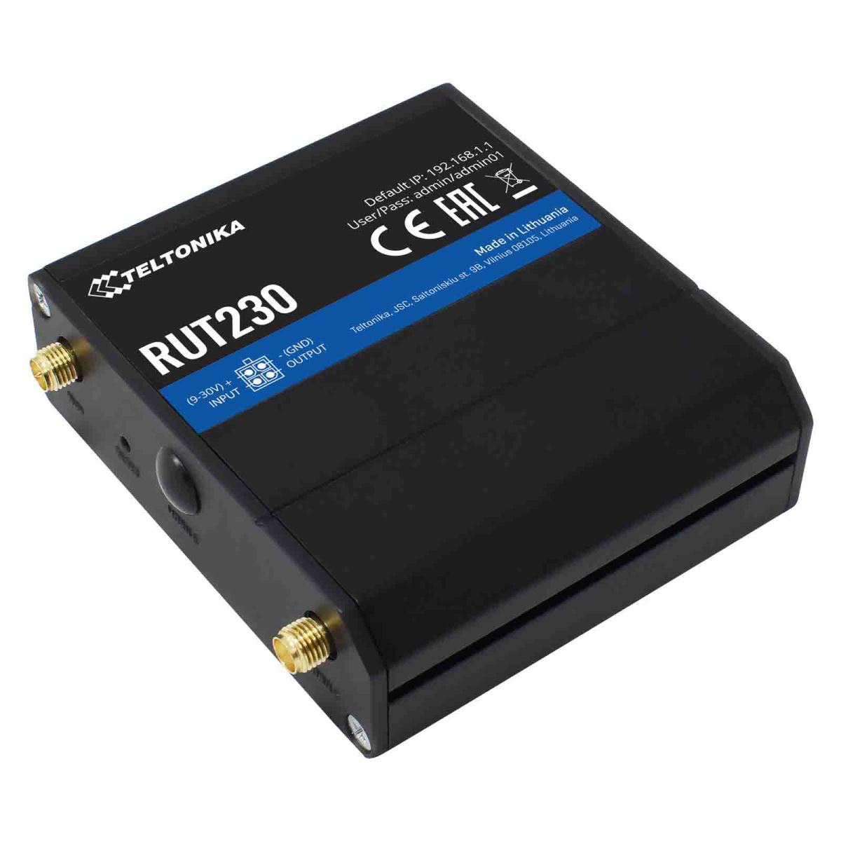 Router Teltonika RUT23000E000, 3G, 2G, IEEE 802.11b/g/n, WAN 10/100 Mbps, LAN 10/100 Mbps