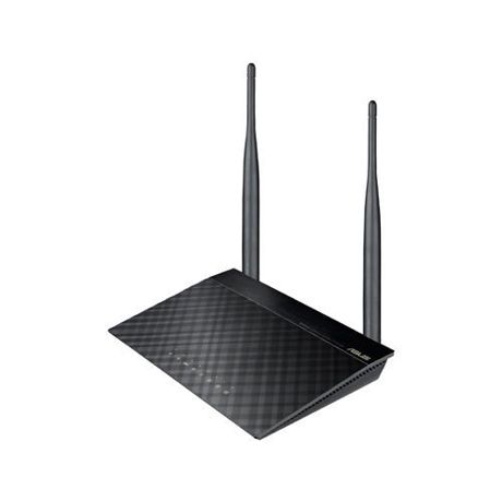 Router Wireless ASUS N300, 4 porturi 10/100Mbps, 2 antene fixe 2dbi