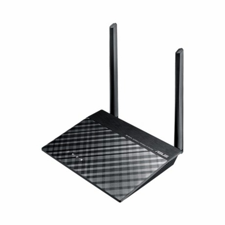 Router Wireless Asus RT-N12PLUS, 1xWAN 10/100, 4xLAN 10/100, 2 antene fixe, N300, 300 Mbps, negru