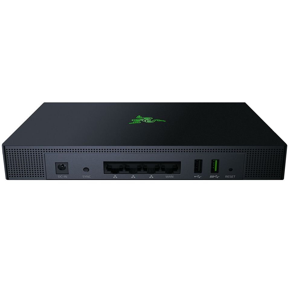 Router Gaming Razer Sila, Tri-Band AC3000, 802.11 a/b/g/n/ac, LAN 10/100/1000, WAN 10/100/1000,  x antena interna, 2.4 Ghz-5GHz, USB 2.0, USB 3.0
