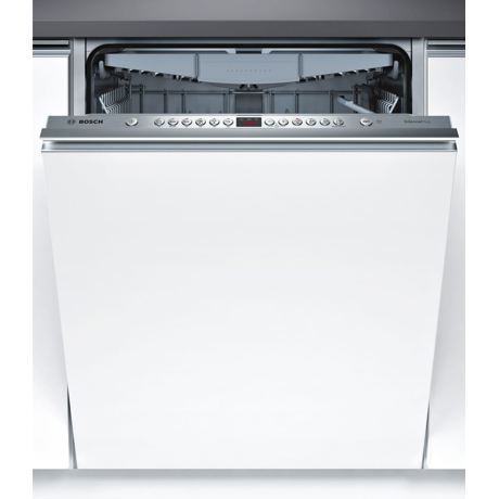 Masina de spalat vase Bosch Serie 4 SMV46FX01E Silent Plus, Total incorporabila, 60 cm, 13 seturi, 6 programe, VarioSpeed Plus, InfoLight, Panel comanda inox