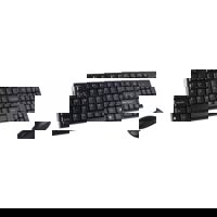 Kit Tastatura + Mouse Serioux NK9800WR, wireless, USB, nano receiver, Negru