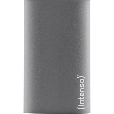 SSD extern INTENSO, 128GB, USB 3.0, 320MB/70MBs, Rezistent la socuri, Aluminiu, Antracit