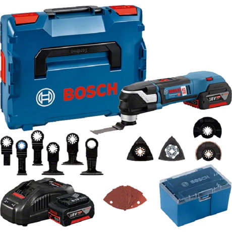 Scula multifunctionala Bosch Professional GOP 18V-28, 18V,  20.000 vibratii/min, 2 x acumulatori, Incarcator, 06018B6003