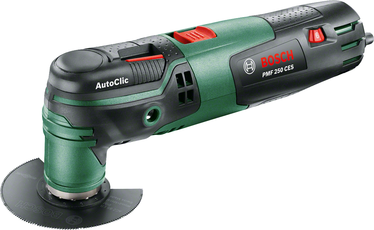 Sculă multifuncţională Bosch PMF 250 CES, 250 W, 20.000 rpm, Negru/Verde, 0603102120