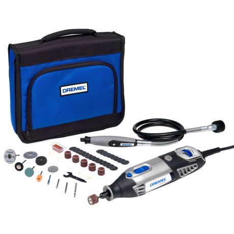 Unealta multifuncţionalăDremel 4000-1/45, 175 W, 35.000 rpm, Viteza variabila, 45 de accesorii, Negru/Gri, F0134000JC