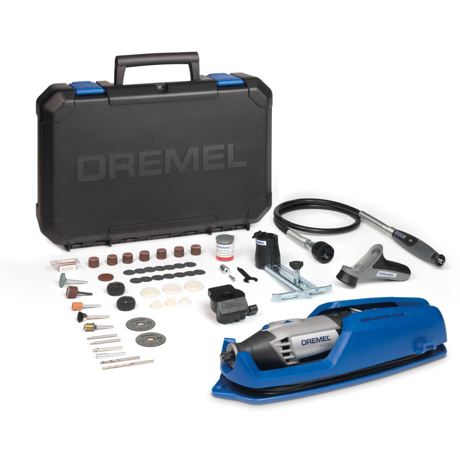 Unealta multifuncţională Dremel 4000-4/65, 175 W, 35.000 rpm, Viteza variabila, 65 de accesorii, Negru/Gri, F0134000JS