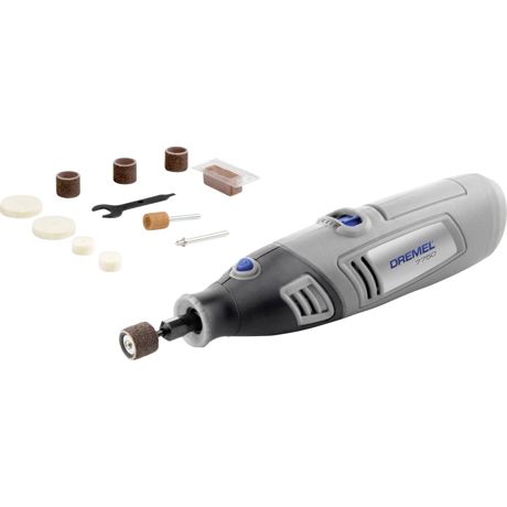 Unealta multifuncţională Dremel 7750, 4.8 V, 20.000 rpm, Viteza variabila, 10 accesorii, Acumulator, Argintiu, F0137750JA