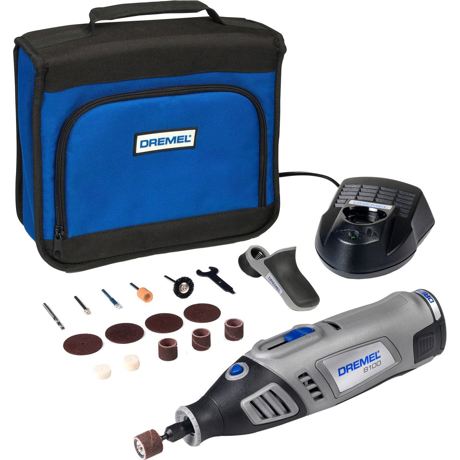 Unealta multifuncţională Dremel 8100-1/15, 7.2 V, 33.000 rpm, Viteza variabila, 15 accesorii, Gri, F0138100JC
