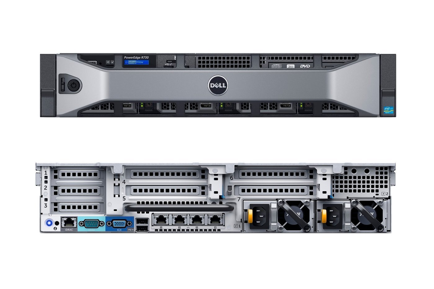 Server rackabil DELL PowerEdge R730, Rack 2Soket, Intel Xeon E5-2620v3 2.4GHz, 1 X 16GB RDIMM