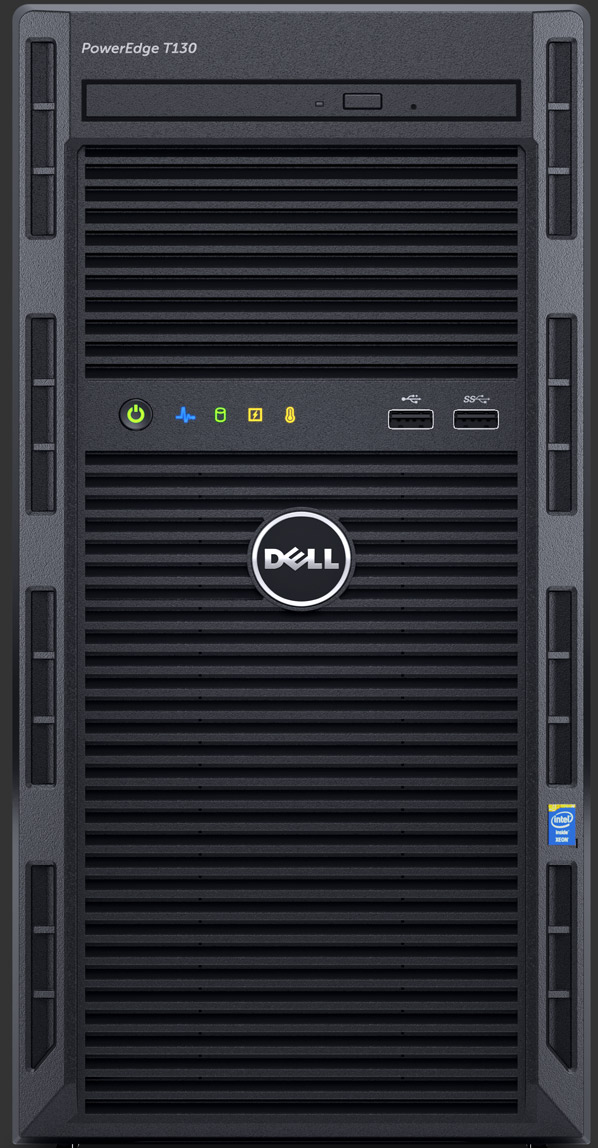 Server Tower DELL PowerEdge T130, Intel Xeon E3-1230 v5 3.4GHz, 8GB UDIMM, 1TB HDD