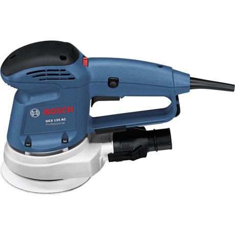 Şlefuitor cu excentric Bosch Professional GEX 125 AC, 340 W, 12.000 rpm, 24.000 vibraţii/min., Diametru disc 125 mm, Albastru, 0601372565