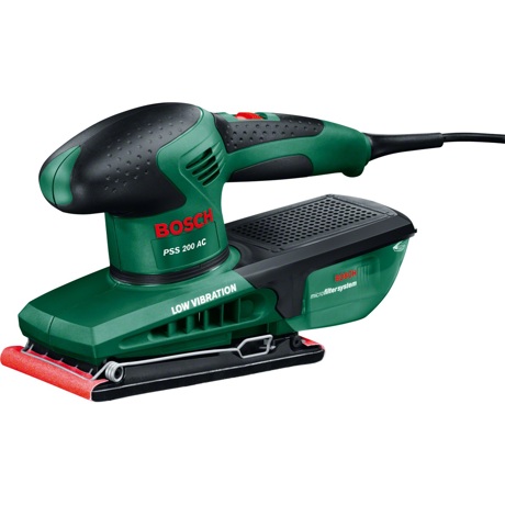 Slefuitor cu vibratii Bosch PSS 200 AC, 200W, valiza plastic