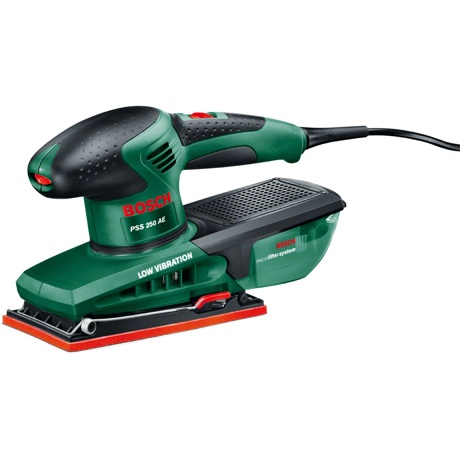 Slefuitor cu vibratii Bosch PSS 250 AE, 250 W, 92 x 182 mm, 24000 RPM
