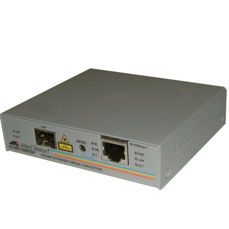 Switch media convertor Allied Telesis 1 port Gigabit - 1 port SFP