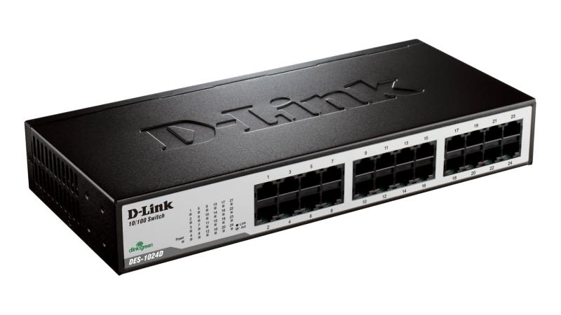 Switch D Link DES-1024D Desktop/Rackmount 24 porturi 10/100