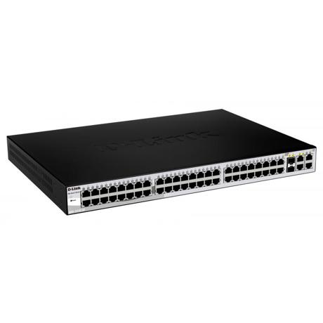 Switch D-Link DES-1210-52, 48 porturi 10/100Mbps, 2 porturi Combo 1000BaseT/SFP