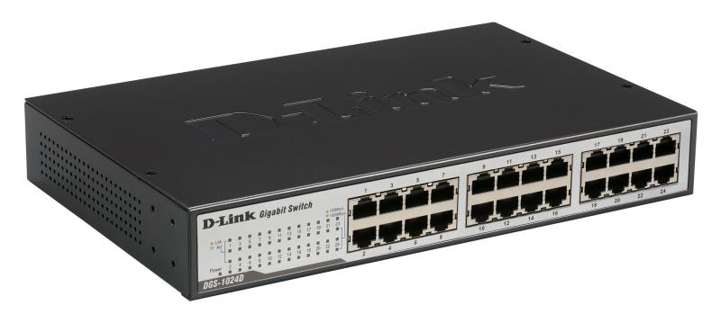 Switch D Link DGS-1024D Desktop/Rackmount 24 porturi