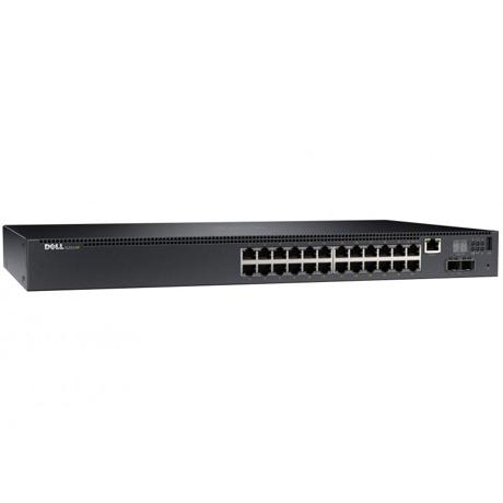 Switch Dell Networking N2024P 24 porturi Gigabit 2 porturi SFP rackabil stackabil Layer 2+ managed 2 porturi stackare