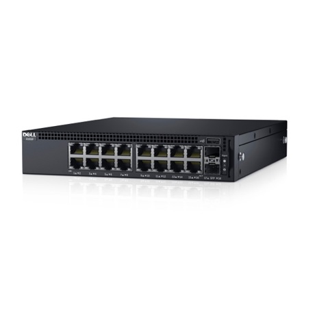 Switch Dell Networking X1018, 16x 1GbE and 2x 1GbE SFP 