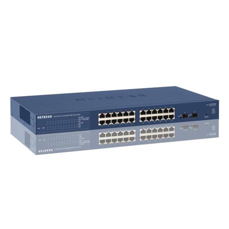 Switch Netgear GS724T, cu management, 24x100/1000Mbps-RJ45 + 2xSFP