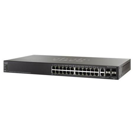Switch Cisco SF500-24P-K9-G5 24-port 10/100Mbps POE Stackable with Gigabit Uplinks