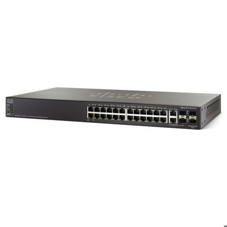 Switch Cisco SG500-28P 24-port 10/100/1000Mbps PoE Managed Stackable