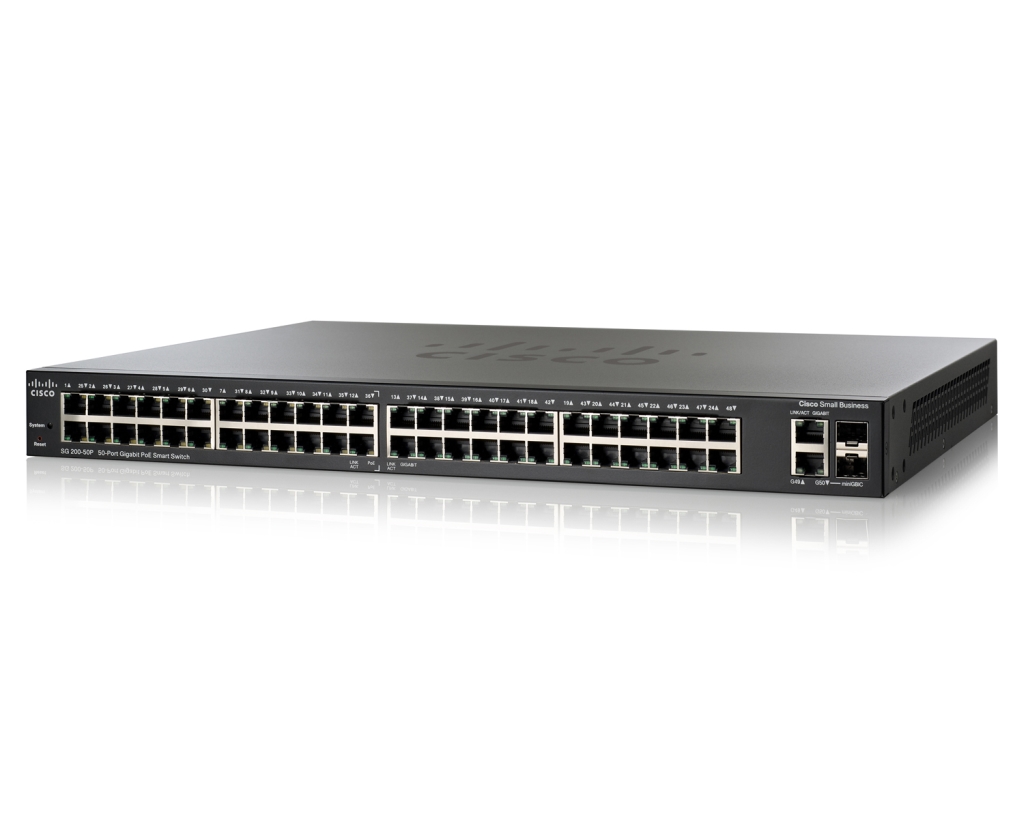 Switch Cisco SLM2048PT-EU, 48-Porturi 10/100/1000 Gigabit PoE