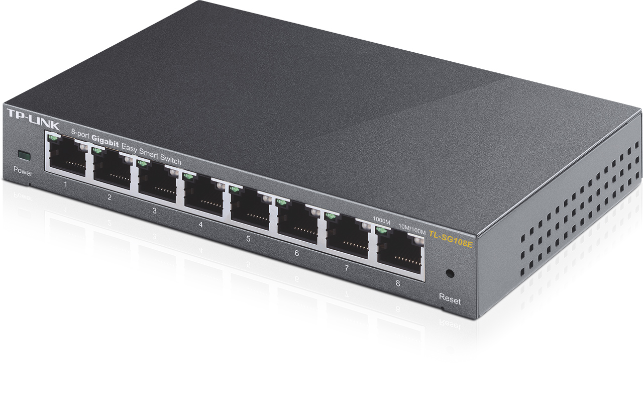 Switch TP Link TL-SG108E, 8 Gigabit, Easy Smart