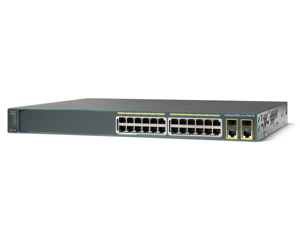 Switch Cisco Catalyst 2960 Plus 24 Ports PoE+2 TSFP LAN Base
