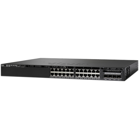 Switch Cisco Catalyst 3650 24 Port Data 4x1G Uplink LAN Base