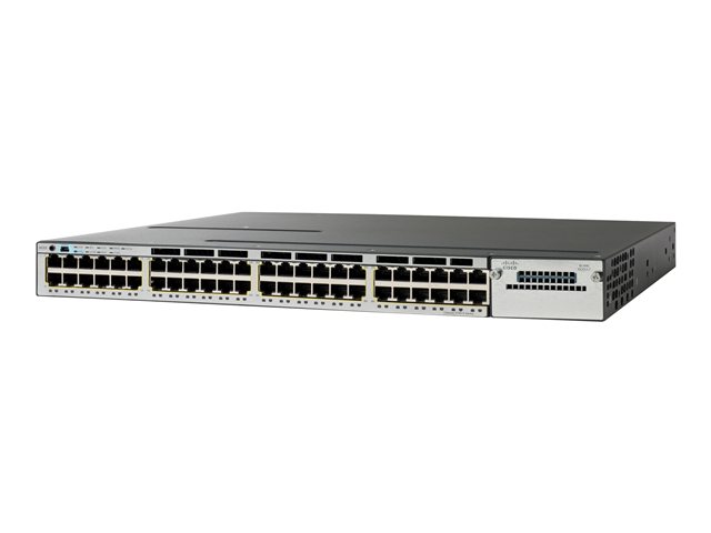 Switch Cisco Catalyst 3650 48 Port Full PoE 2x10G Uplink IPServices
