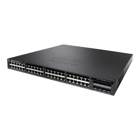 Switch Cisco Catalyst 3650 48 Port Full PoE 2x10G Uplink LAN Base