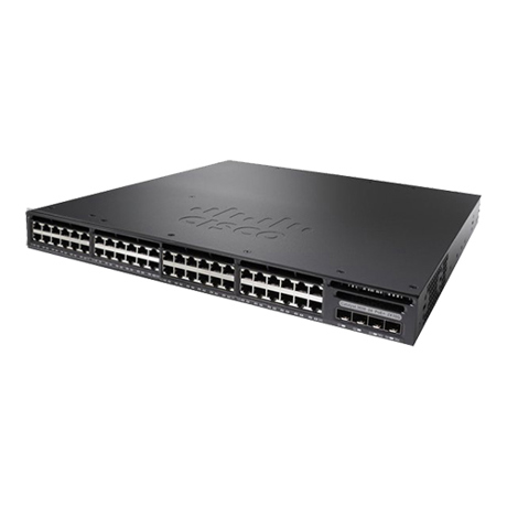 Switch Cisco Catalyst 3650 48 Port Full PoE 4x1G Uplink LAN Base