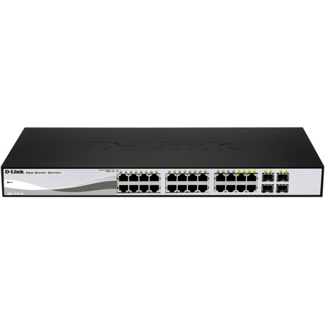 Switch D Link WebSmart 20 Gigabit, 4 combo Gigabit/SFP