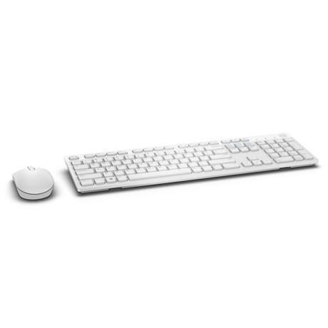 Kit Dell KM636, wireless, USB, US INT layout, battery LED indicator, White