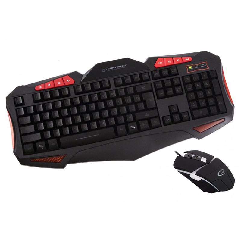Kit tastatura si mouse gaming Esperanza Shelter ESP-EGK3000