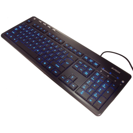 Tastatura A4TECH KD-126-1 X-SLIM Led, USB Blue
