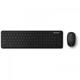 Kit tastatura si mouse MICROSOFT QHG-00021, Wireless ,USB, negru