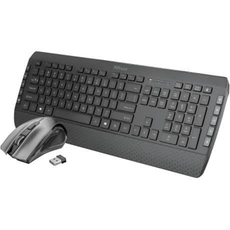  Kit tastatura si mouse Trust Tecla-2 TR-23239, Wireless 
