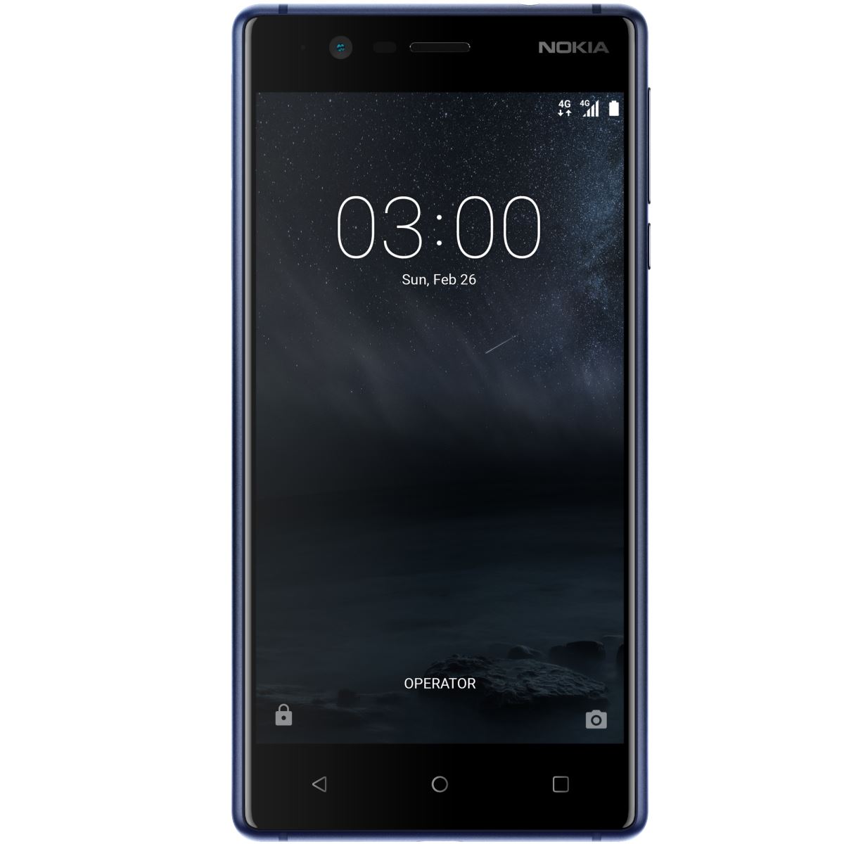Telefon mobil Nokia 3 Dual SIM 5.0", 4G, RAM 2GB, Stocare 16Gb, Tempered Blue