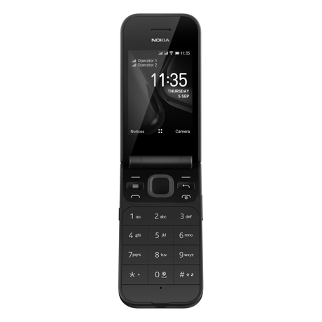 Telefon mobil Nokia 2720 Flip Dual SIM, 2.8", RAM 512 MB, Stocare 4GB, Black