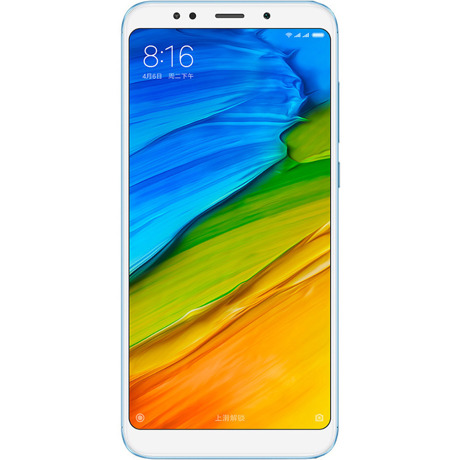Telefon mobil Xiaomi Redmi 5 Plus Dual Sim LTE, Blue, 5.99", RAM 3GB, Stocare 32GB, Camera 5MP/12MP