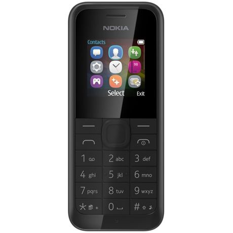  Telefon mobil Nokia 105 Single Sim, retea 2G, ecran 1.4'', baterie 800mAh, Black
