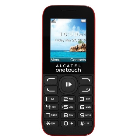 Telefon mobil Alcatel 1052D TIGER L3, Dual Sim, 1.8", Camera VGA, Baterie 400mAh, Red