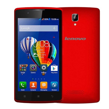 Telefon mobil Lenovo A2010, Dual Sim, 4G, 4.5'', RAM 1GB, Stocare 8GB, Camera 5MP/2MP, Baterie 2000mAh, Red