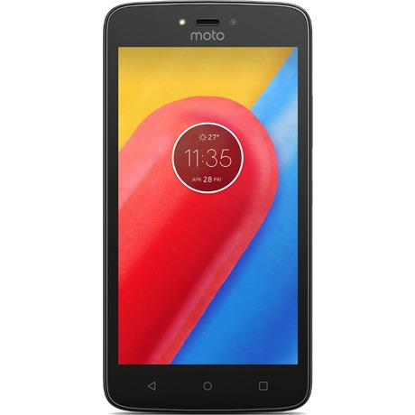 Telefon mobil Motorola Moto C Dual Sim, 5'', 4G, Ram 1GB, Stocare 8GB, Camera 2MP/5MP, Black