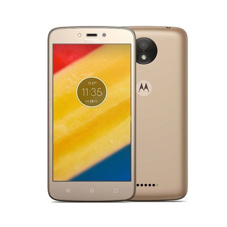 Telefon mobil MOTOROLA Moto C Plus Dual Sim 4G, 5", RAM 1GB, Memorie 16GB, Camera 2MP/8MP, Gold