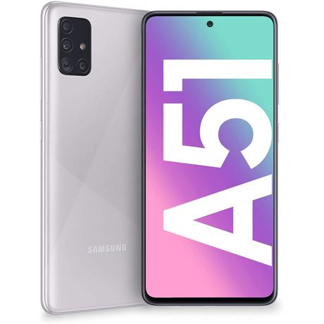 Telefon mobil Samsung Galaxy A51 Dual Sim, Haze Crush Silver, 6.5", RAM 4GB, Stocare 128GB